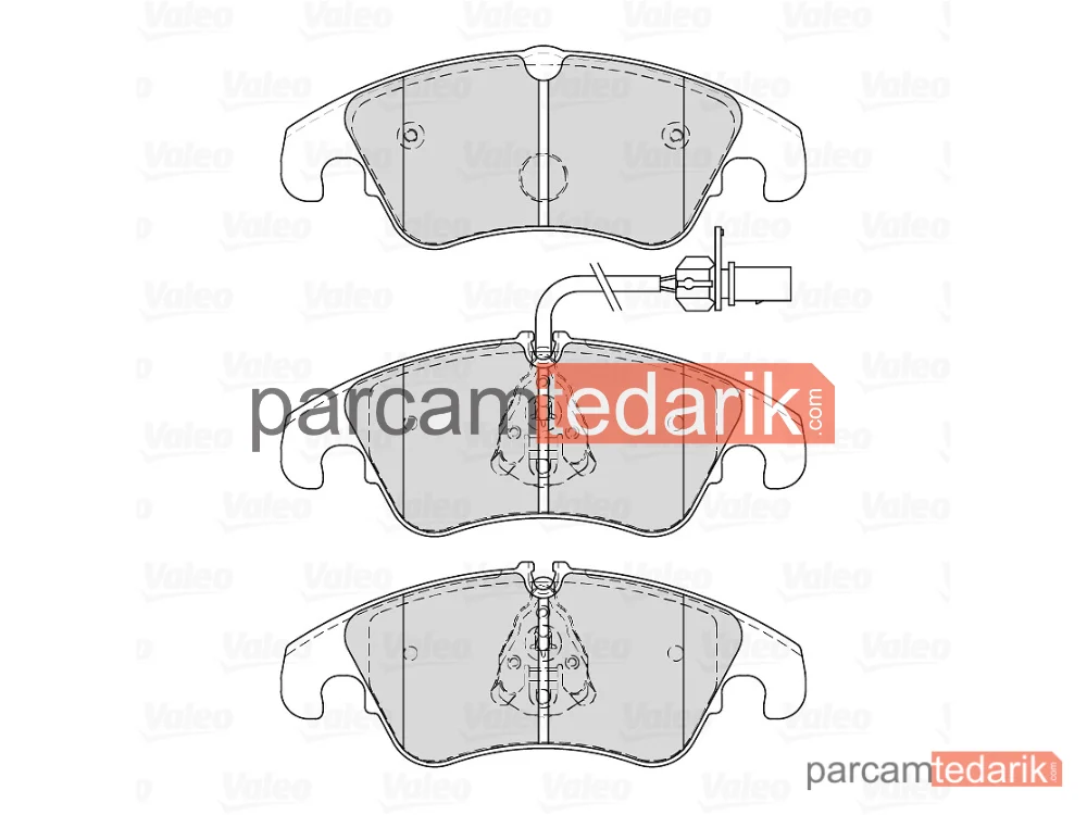 VALEO 671749 | Fren Balatası — Audi A6 C7, Audi A7, Audi Q5